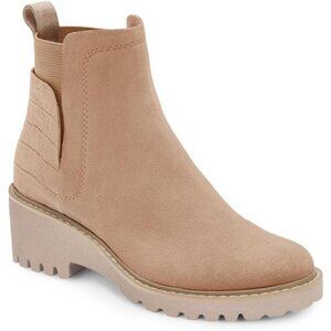 Womens Platform Lug Sole Chelsea Boots Ankle High Chunky Block Heel